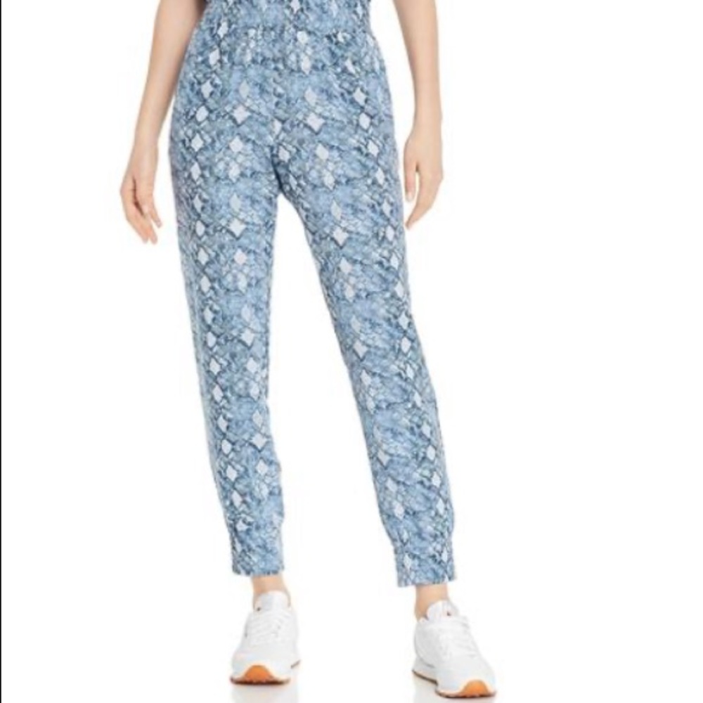 Aqua Snake Print Jogger